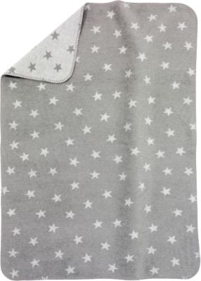 Polarfleece Stoff Antipilling Kinder Kuschel Decke Baby Grau Sterne Neon Farbe 