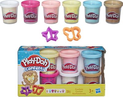 Hasbro Play-Doh Edition Glitzerknete Basteln und Malen Kinderknete Spielzeug NEU 