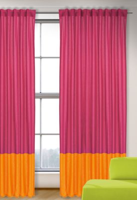 Vorhang Uni Magenta Orange 245x135 1 Schal