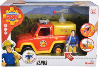 Feuerwehrauto Venus mit AnhängerFeuerwehrmann Sammit Sound und Figur
