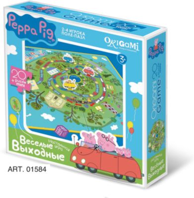 Игра "Веселые выходные" + Мини пазл, Свинка Пеппа