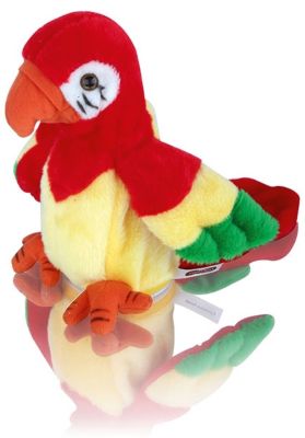 Игрушка-повторюшка "Говорящий попугай", 20см, Mioshi