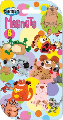 Магниты "Crazy pets", 6 шт., CENTRUM