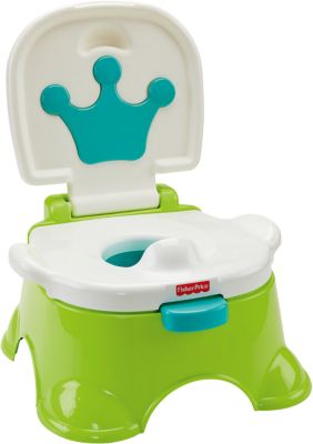 weiß Fisher-Price GCJ73 Einhorn-Töpfchen Toilettentrainer mit integriertem Spritzschutz für Kleinkinder 