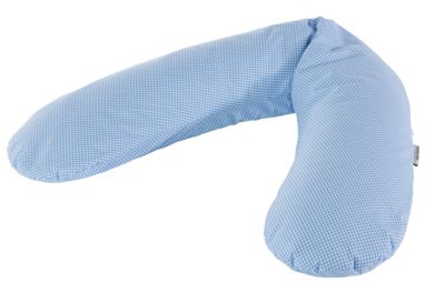 Stillkissen Original mit Bezug 190 cm, Vichy Karo blau