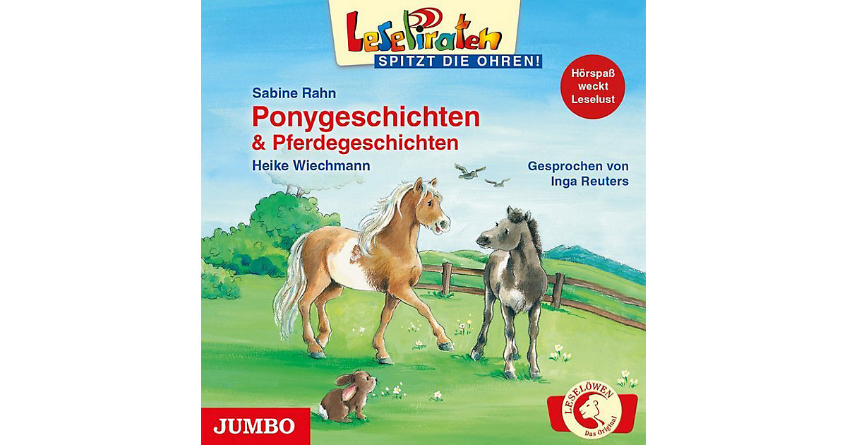 Lesepiraten spitzt die Ohren: Ponygeschichten & Pferdegeschichten, 1 Audio-CD Hörbuch