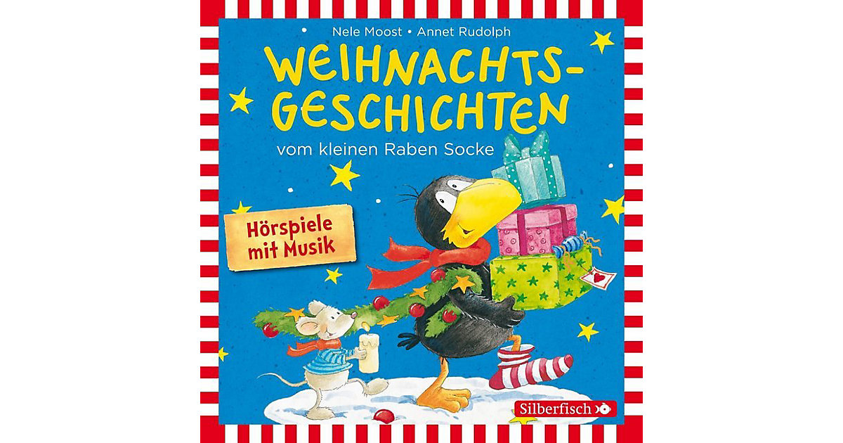 Weihnachtsgeschichten vom kleinen Raben Socke, 1 Audio-CD Hörbuch