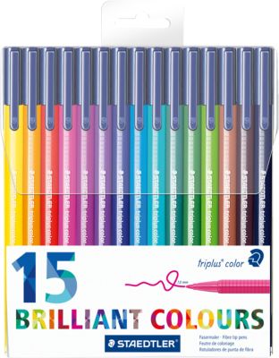 Filzstifter triplus color DRY SAFE, 15 Farben