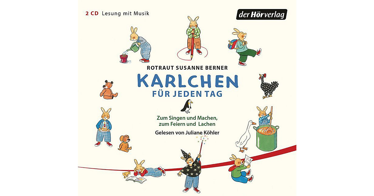 Karlchen jeden Tag, 2 Audio-CDs Hörbuch Kinder