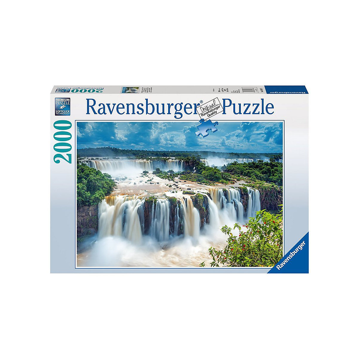 Ravensburger Puzzle 2000 Teile 98x75 cm Puzzle Wasserfälle von Iguazu