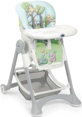 Стульчик для кормления Campione Совы, CAM, голубой