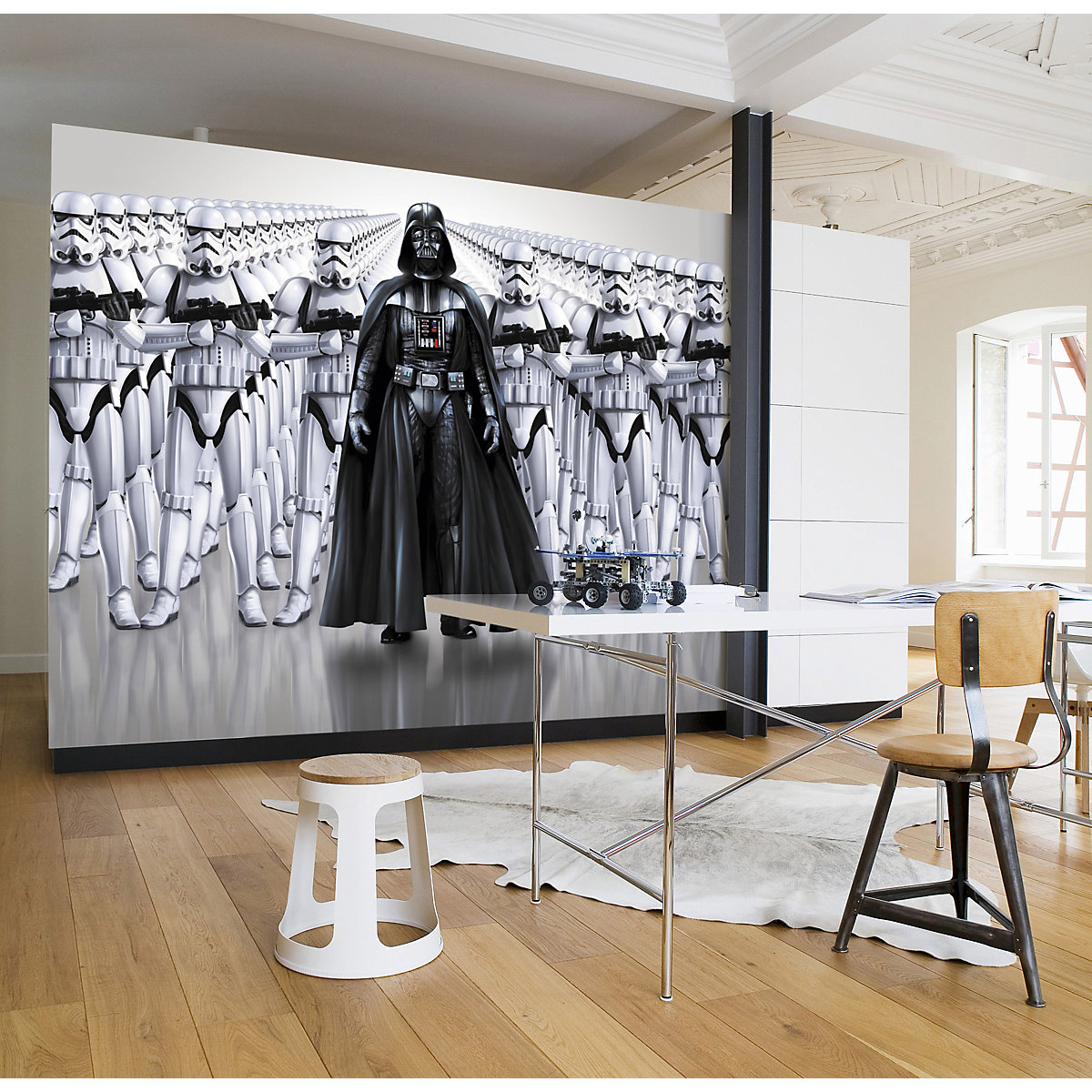 Fototapete Star Wars Das erwachen der Macht Darth Vader & Stormtrooper 368 x 254 cm