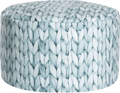 Sitzhocker DotCom BASKET, graublau