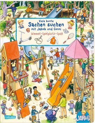 Buch - Viele bunte Sachen suchen mit Jakob und Conni - Wimmel-Spielplatz-Spaß