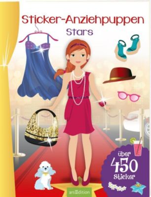 Buch - Sticker-Anziehpuppen: Stars