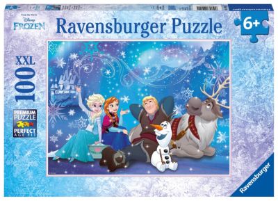 100 Teile XXL-Puzzle Maxi Disney Frozen  Eiszauber Puzzle 