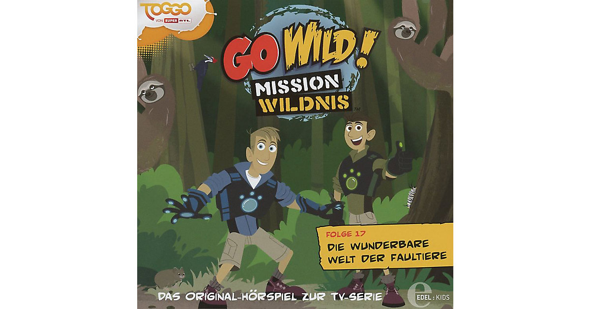 CD Go Wild!-Mission Wildnis 17 - Die wunderbare Welt der Faultiere Hörbuch