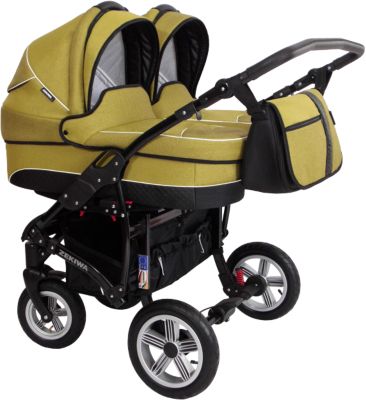 Zwillingswagen Sport DUO new Line, green grn