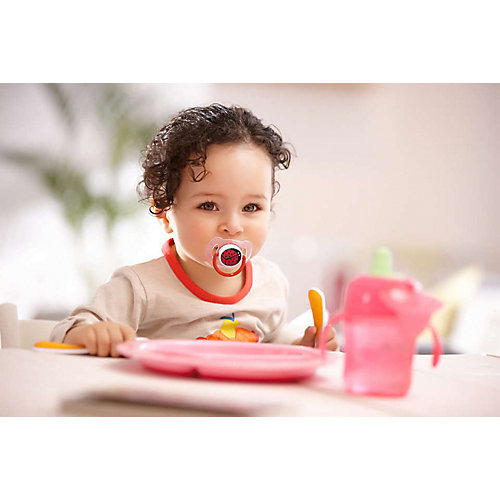 Силиконовая пустышка Philips Avent Classic животные 6-18 мес, 2 шт, оранжевый/розовый от PHILIPS AVENT