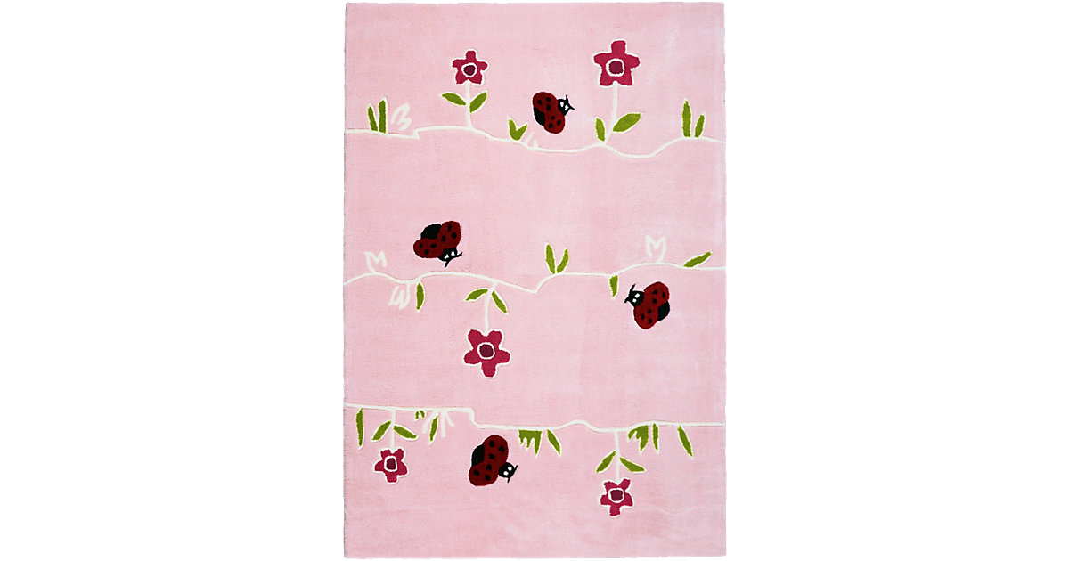 Teppich, BLUMENWIESE rosa Gr. 160 x 230