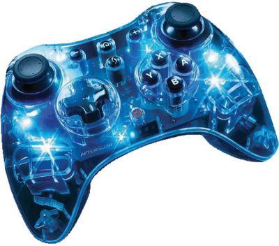 Wii U Afterglow Wireless Controller blau myToys