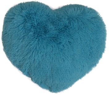 Голубая подушка "Сердце" 30*35 см