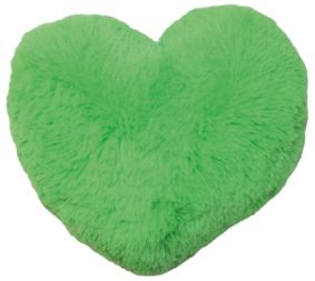 Зеленая подушка "Сердце" 30*35 см