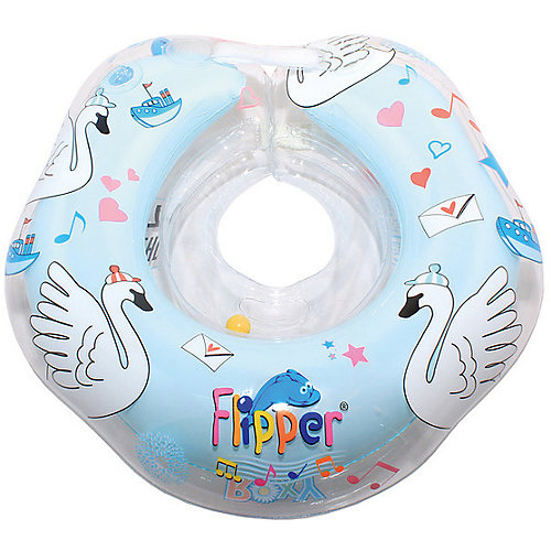 Круг на шею Flipper Swan Lake Мusic для купания 0+ "Лебединое озеро", Roxy-Kids, голубой от Roxy-Kids