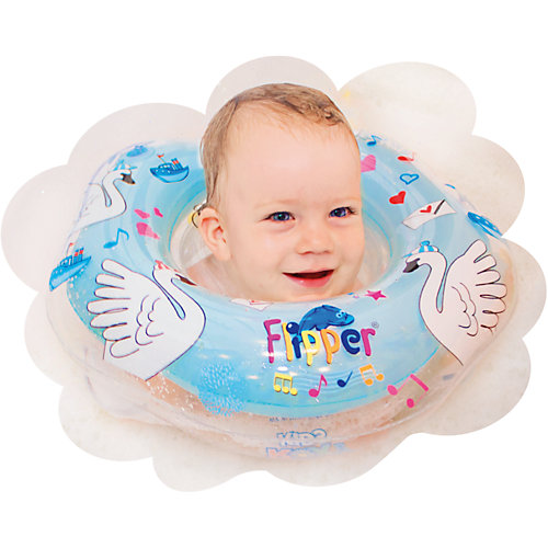Круг на шею Flipper Swan Lake Мusic для купания 0+ "Лебединое озеро", Roxy-Kids, голубой от Roxy-Kids