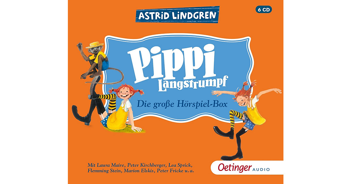 Pippi Langstrumpf: Die grosse Hörspielbox, 6 Audio-CDs Hörbuch