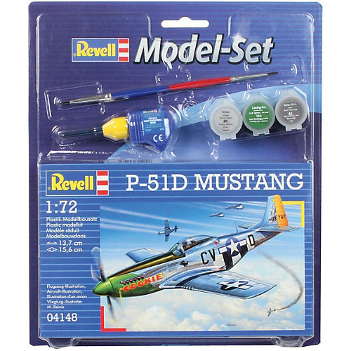 Набор Самолет-истребитель P-51 D Mustang, 2-ая Мировая Война, США от Revell