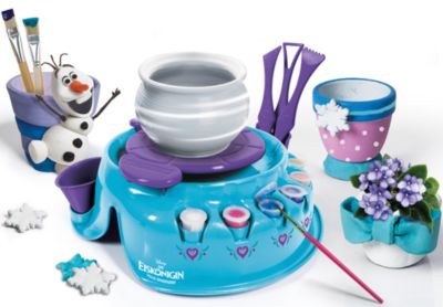 Clementoni Disney Frozen Kinder Töpferscheibe Ton Kreativ Bastel Set Eiskönigin