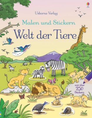 Buch - Malen und Stickern: Welt der Tiere