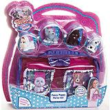 Сумочка с 4 флокированными щенками, Puppy in my pocket