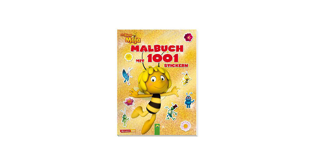 Buch - Die Biene Maja - Malbuch mit 1001 Stickern