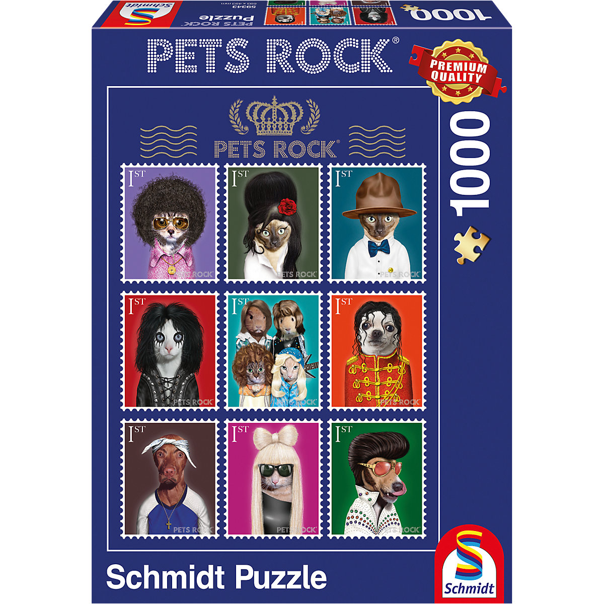 Pets Rock Musik Puzzle 1000 Teile, Schmidt Spiele myToys