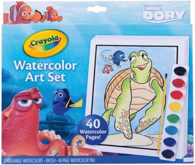 Набор с краской и раскрасками "В поисках Дори", Crayola