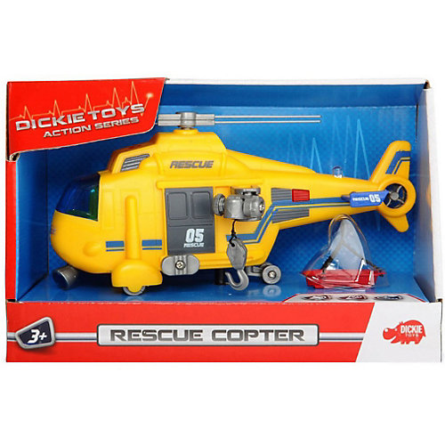 Спасательный вертолет Dickie Toys "Action Series" со светом и звуком, 18 см от Dickie Toys