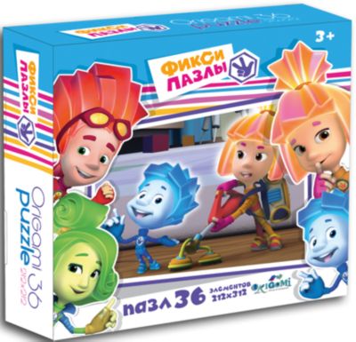 Пазл "Полотёр", 36 деталей, Фиксики, Origami