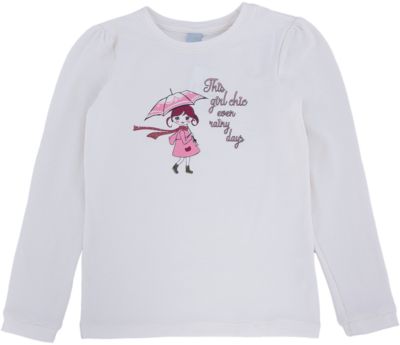 Футболка с длинным рукавом для девочки DAUBER