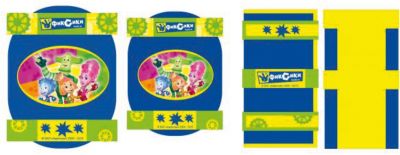 Защита для локтей, коленей, запястий, р-р S, Фиксики