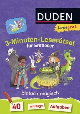 Buch - Duden Leseprofi: 3-Minuten-Leserätsel Erstleser: Einfach magisch Kinder