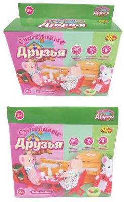 Набор мебели для гостиной № 1, с аксессурами, Счастливые друзья, ABtoys