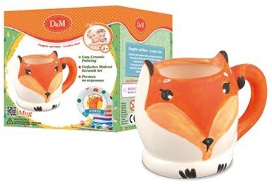 Роспись по керамике "Кружка Лиса"