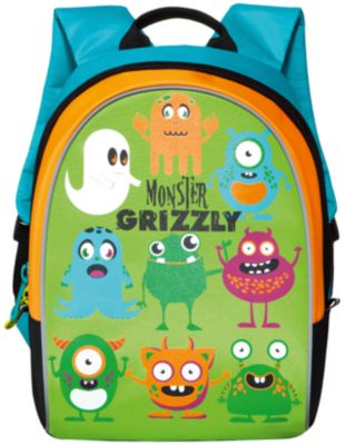 Школьный рюкзак "Monster Grizzly ", салатовый