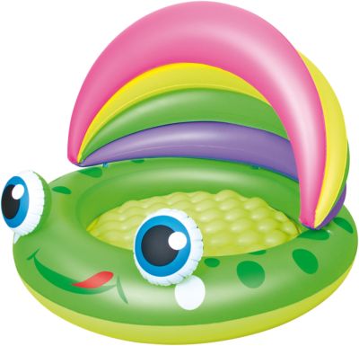Детский бассейн с навесом от солнца "Лягушка" 30 л, Bestway
