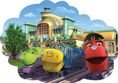 Пазл "Выезд из депо", 12 MAXI деталей, Чаггингтон