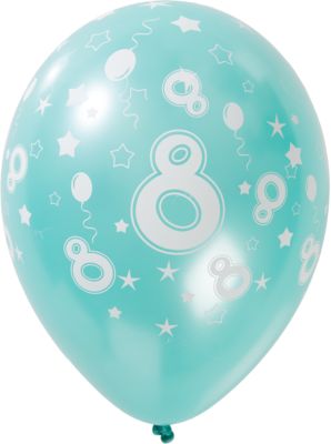 Zahlenluftballon 8, 5 Stück 2