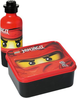 LEGO Pausenset Ninjago, 2-tlg. schwarz/rot