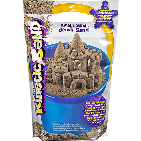 Kinetic Sand Beach Sand 1,4 kg - echter Strandsand für Indoor Sandspie